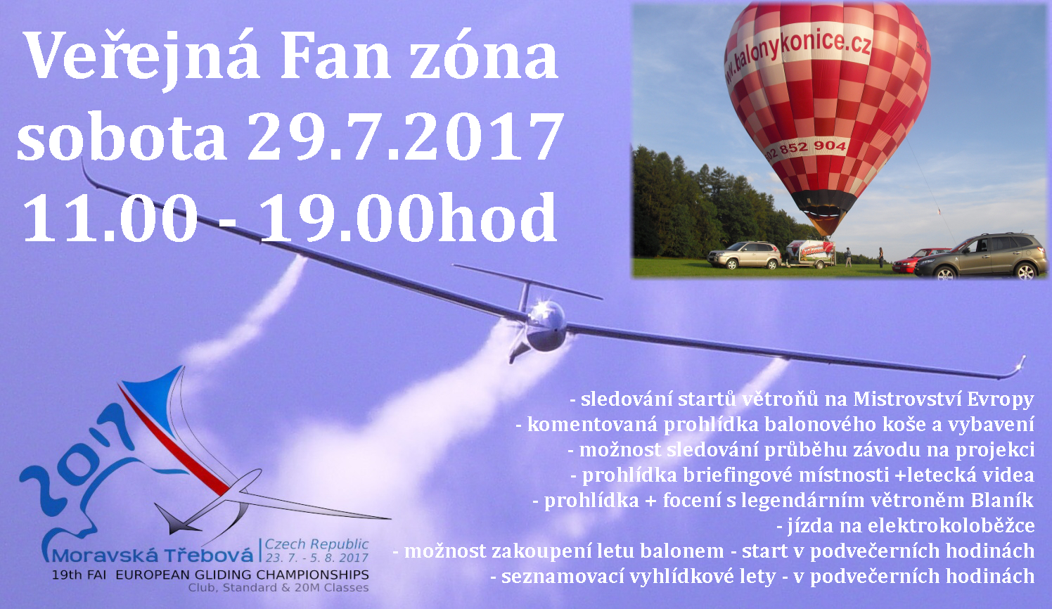 Veřejná Fan zóna v sobotu 29.7. od 11 do 19h - přijďte se podívat na letiště!